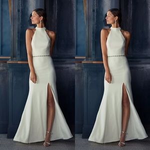 NWT BHLDN Montreal Crepe Halter Maxi